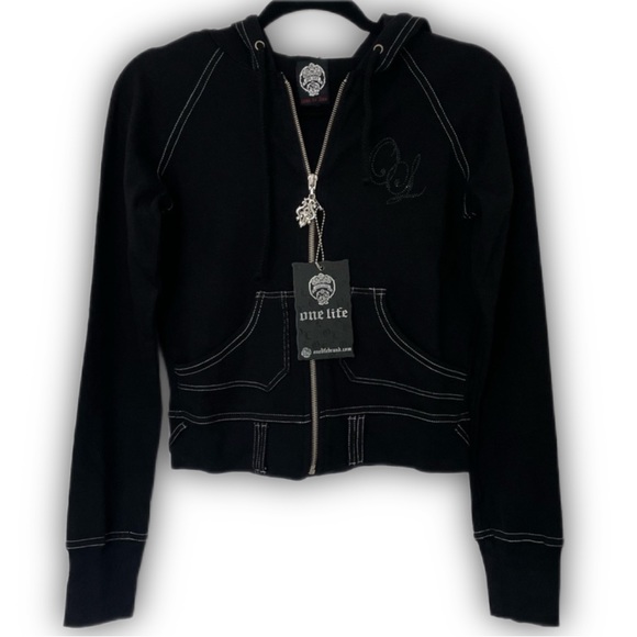 COPY - One life contrast stitch jacket🖤🤍 - Picture 1 of 7